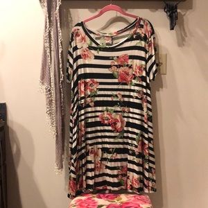 Striped T-shirt dress size 2x